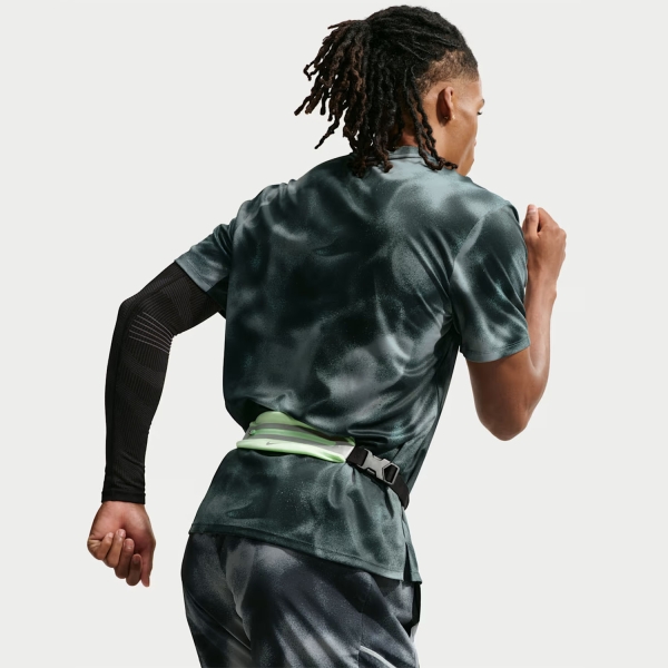 Nike Dri-FIT UV Miler AOP T-Shirt - Black/Reflective Silver
