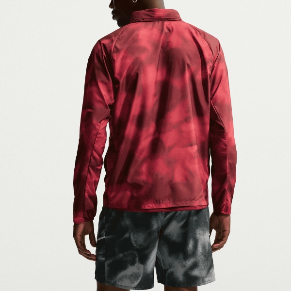 Nike Repel Miler UV AOP Jacket - Light Crimson/Tough Red/Reflective Silver