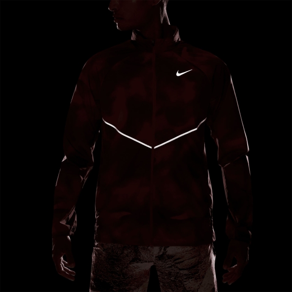 Nike Repel Miler UV AOP Jacket - Light Crimson/Tough Red/Reflective Silver