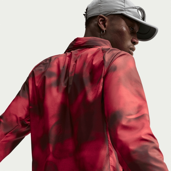 Nike Repel Miler UV AOP Jacket - Light Crimson/Tough Red/Reflective Silver