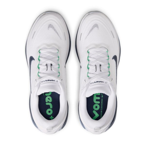 Nike Vomero Plus - White/Midnight Navy/Green Spark