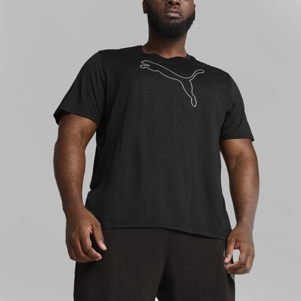 Men's Training T-Shirt Puma Tad Essential TShirt  Black Heather 52590701