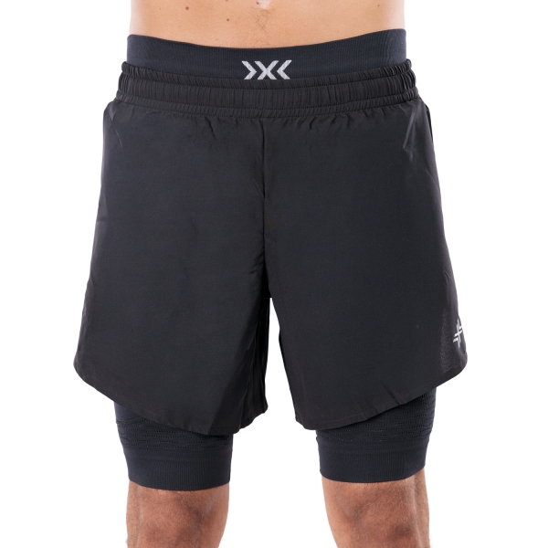 Men's Trail Running Shorts XBionic Effektor 2 in 1 6.5in Shorts  X Black R520S25MB132