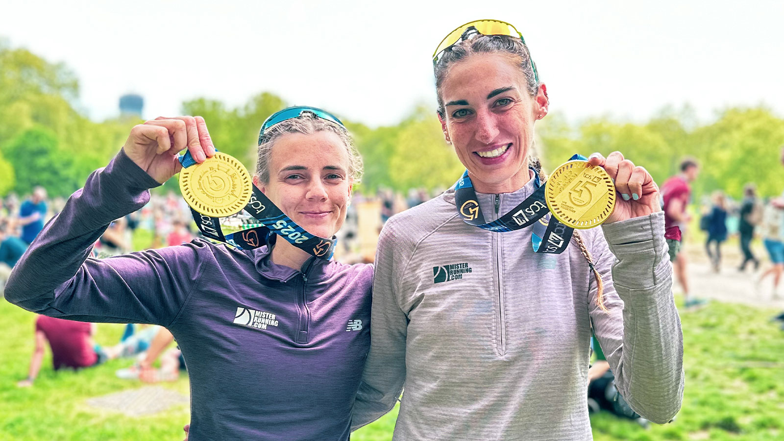 La carrera de Silvia y Camilla